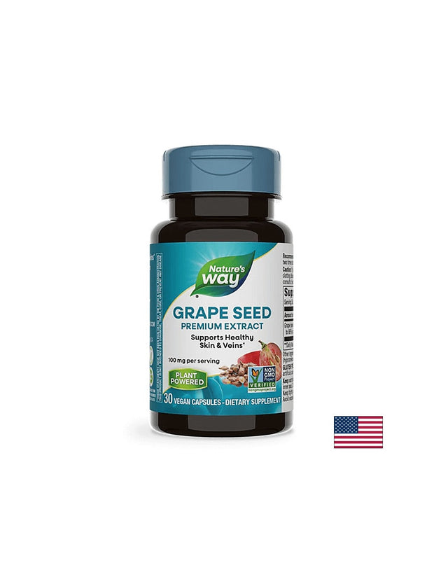 Grape Seed 300 mg - 30 капсули  Nature’s Way - Nutra Best Bulgaria