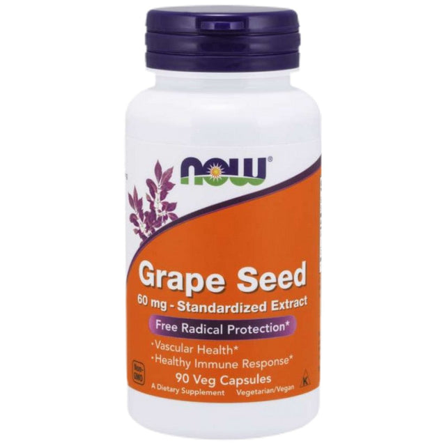 Grape Seed Antioxidant 60 mg - 90 капсули  NOW Foods - Nutra Best Bulgaria