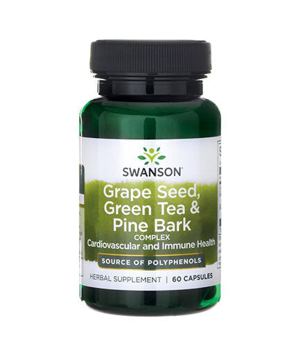 Grape Seed Green Tea & Pine Bark Complex - 60 капсули  Swanson - Nutra Best Bulgaria