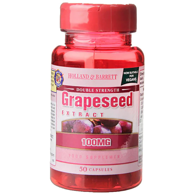 Grapeseed Extract 100 mg / Double Strength - 50 капсули  Holland and Barrett - Nutra Best Bulgaria