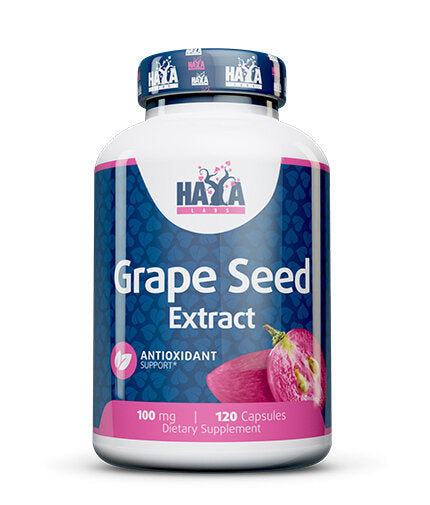 Grapeseed Extract 100mg. / 120 caps.  Haya Labs - Nutra Best Bulgaria