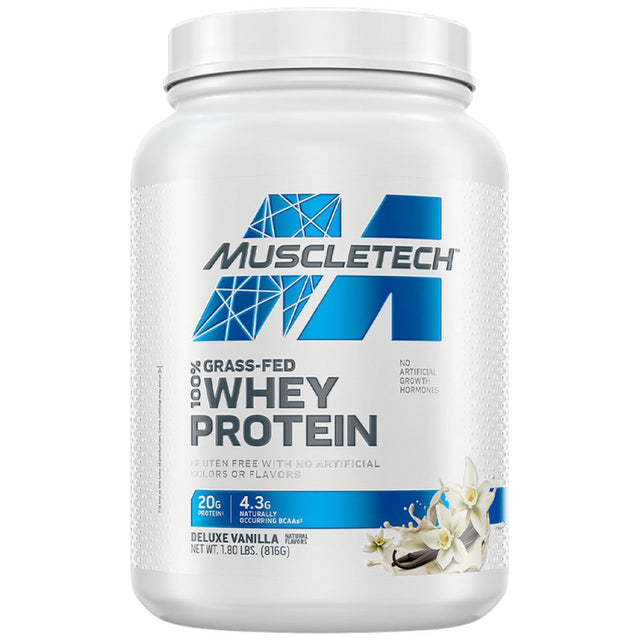 Grass-Fed 100% Whey Protein - 816 грама  MuscleTech - Nutra Best Bulgaria