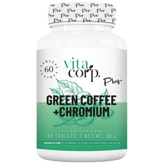 Green Coffee + Chromium - 60 Таблетки  VitaCorp - Nutra Best Bulgaria