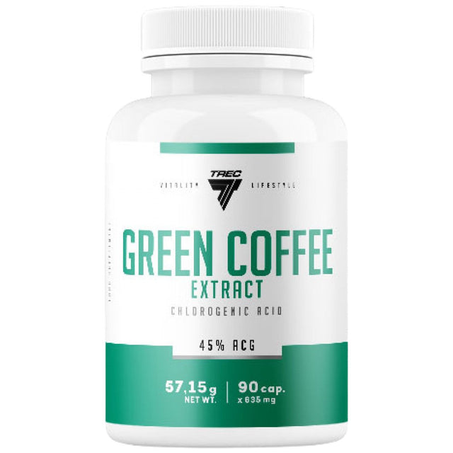 Green Coffee Extract 500 mg - 90 капсули  Trec Nutrition - Nutra Best Bulgaria