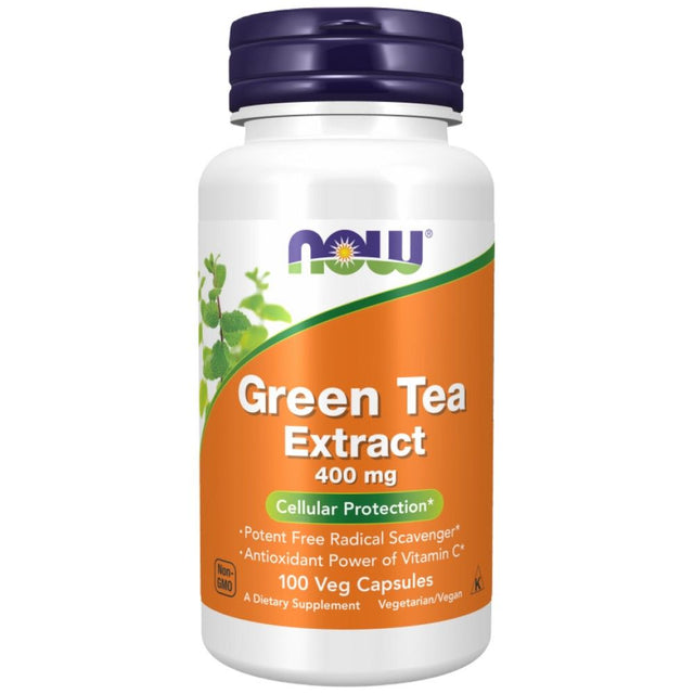 Green Tea Extract 400 mg - 100 капсули  NOW Foods - Nutra Best Bulgaria