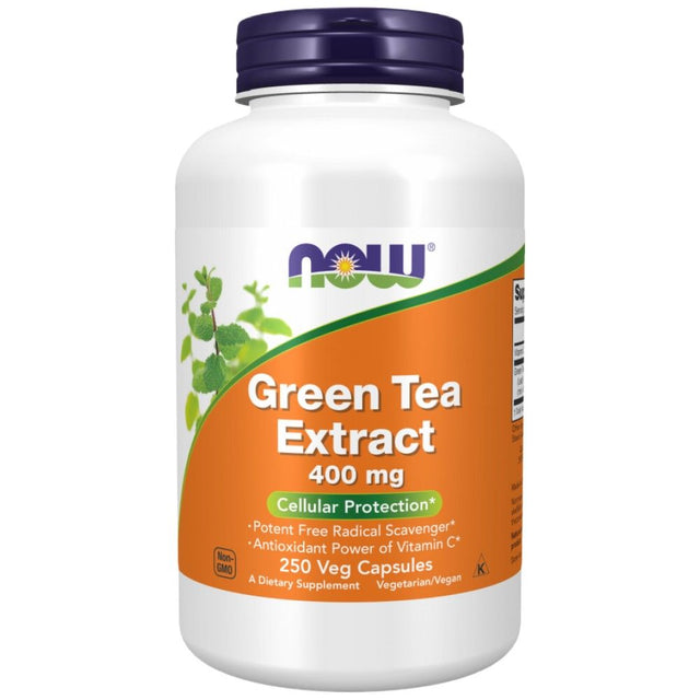 Green Tea Extract 400 mg - 250 капсули  NOW Foods - Nutra Best Bulgaria