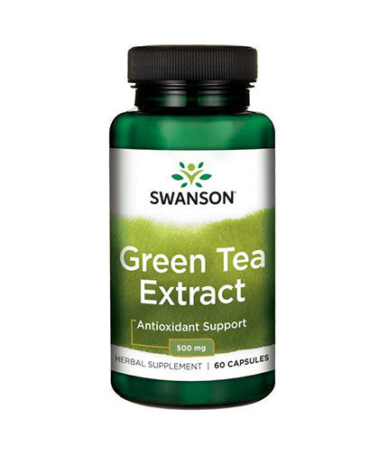 Green Tea Extract 500 mg - 60 капсули  Swanson - Nutra Best Bulgaria