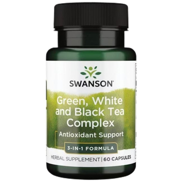 Green, White and Black Tea Complex - 60 капсули  Swanson - Nutra Best Bulgaria