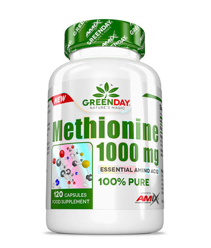 GreenDay METHIONINE 1000 mg / 120 Caps.  AMIX - Nutra Best Bulgaria