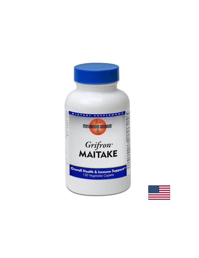 Майтаке – имунитет и метаболитен профил - Grifron® Maitake - 2000 mg, 120 каплети  Mushroom Wisdom - Nutra Best Bulgaria
