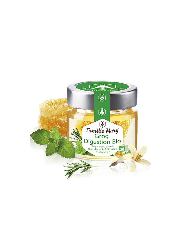 Grog Digestion Bio/Грог за добро храносмилане (с акациев мед и етерични масла), 100 g Famille Mary  Famille Mary - Nutra Best Bulgaria