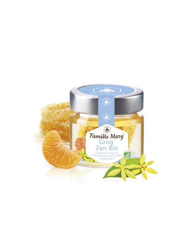 Grog Zen Bio / Грог за нервната система от акациев мед и 5 етерични масла, 100 g Famille Mary  Famille Mary - Nutra Best Bulgaria