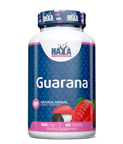 Guarana 900mg / 60 Tabs.  Haya Labs - Nutra Best Bulgaria