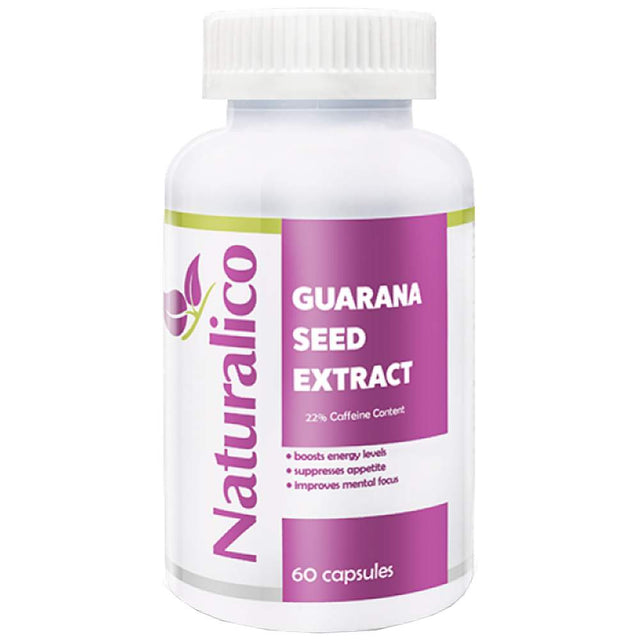 Guarana Seed Extract - 60 капсули  Naturalico - Nutra Best Bulgaria