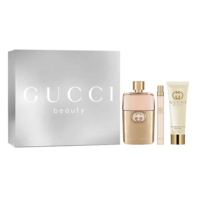 Gucci - Guilty Pour Femme Gift Set EDP 90ml, Body Lotion 50ml and Mini EDP 10ml - 90ml  GUCCI - Nutra Best Bulgaria
