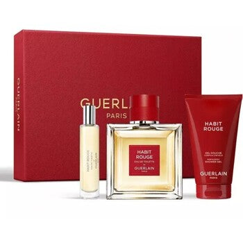 Guerlain - Habit Rouge Dárková sada EDT 100 ml, sprchový gel 75 ml a miniaturka EDT 10 ml - 100ml  Guerlain - Nutra Best Bulgaria