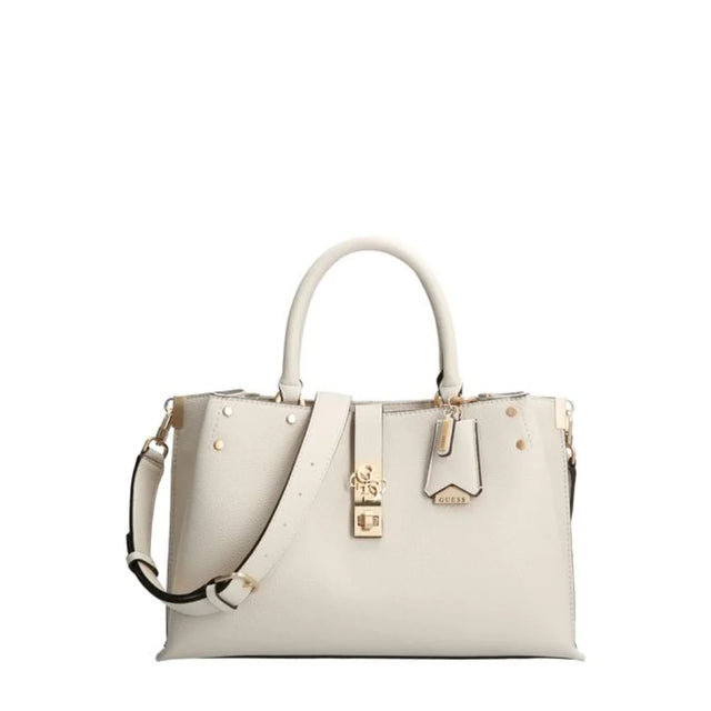 Guess, Albury, Synthetic Leather, Textile Bag, White, For Women, 31.5 x 22 x 13.5 cm  Guess - Nutra Best Bulgaria