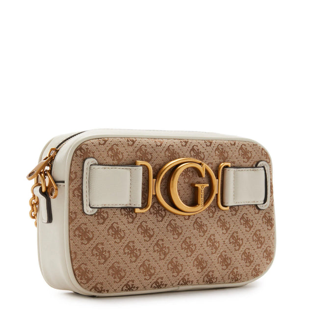 Guess, Aviana, Textile Crossbody Bag, Beige/White, 25 x 15 x 6.5, For Women  Guess - Nutra Best Bulgaria