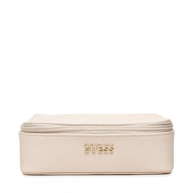 Guess, Holdall, Synthetic Leather, Textile Bag, Jewelry Case, Cream, For Women, 18 x 6 x 18cm  Guess - Nutra Best Bulgaria