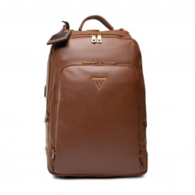 Guess, Scala, Synthetic Leather, Textile Backpack, Brown, For Men, 27.5 x 42.5 x 13 cm  Guess - Nutra Best Bulgaria