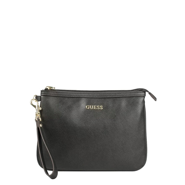 Guess, Vanille, Synthetic Leather, Textile Bag, Toiletry, Black, For Women, 25 x 19 x 2 cm  Guess - Nutra Best Bulgaria