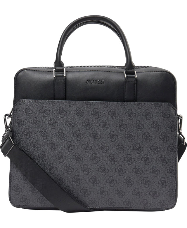 Guess, Vezzola, Polyurethane, Textile Briefcase, Computer, Black, 35 x 29 x 9 cm, For Men  Guess - Nutra Best Bulgaria