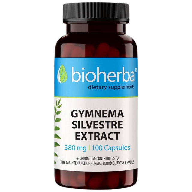 Gymnema Sylvestre Extract 380 mg - 100 капсули  Bioherba - Nutra Best Bulgaria