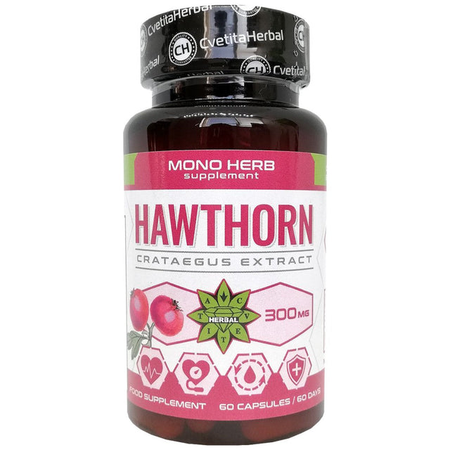 Hаwthorn 300 mg - 60 капсули  Cvetita Herbal - Nutra Best Bulgaria