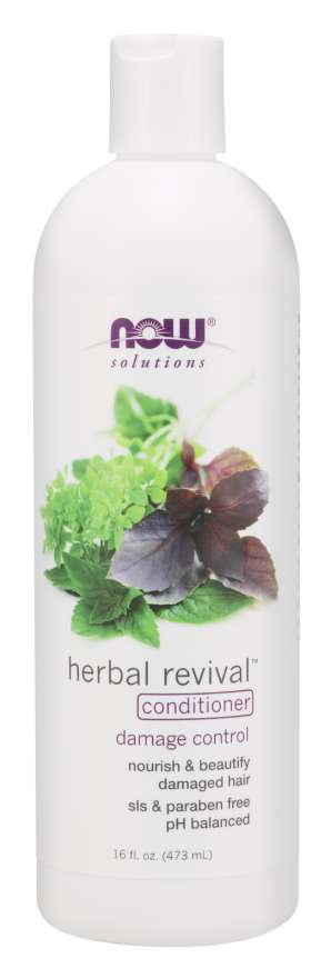 Балсам за коса - HERBAL REVIVAL CONDITIONER - 473 ml  NOW Foods - Nutra Best Bulgaria