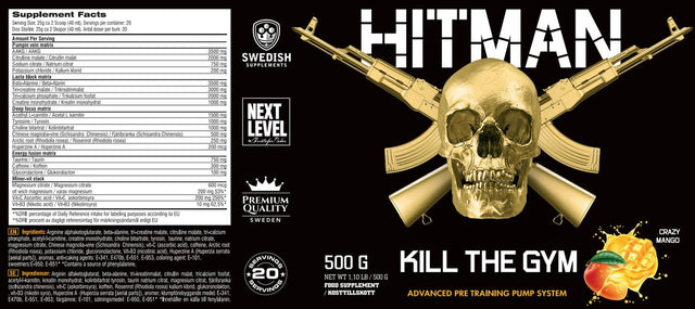 HITMAN - Kill the Gym 500 грама  Swedish Supplements - Nutra Best Bulgaria