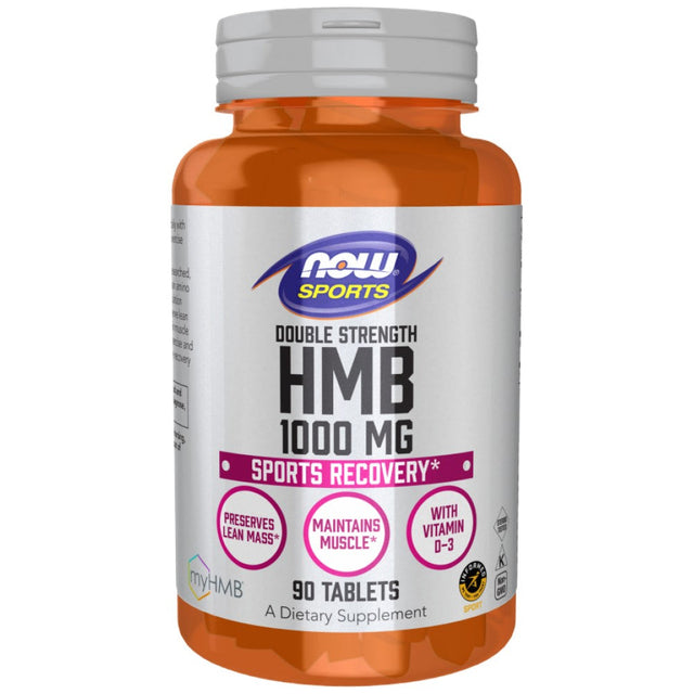 HMB 1000 mg | Double Strength - 90 Таблетки  NOW Foods - Nutra Best Bulgaria