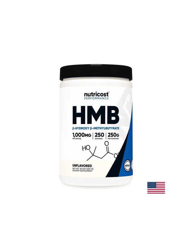 При активен спорт - HMB (Бета-хидрокси Бета-метил бутират), 250 g прах  Nutricost - Nutra Best Bulgaria