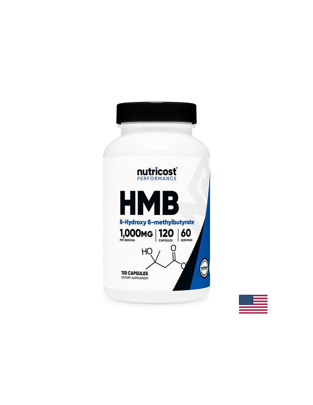 При активен спорт - HMB (Бета-хидрокси-бета-метилбутират), 500 mg/120 капсули, 60 дози Nutricost  Nutricost - Nutra Best Bulgaria