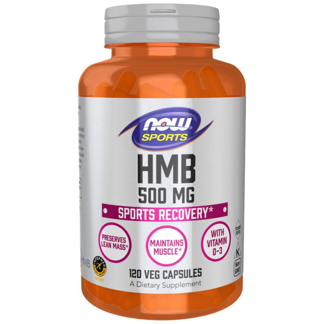HMB 500 mg - 120 капсули  NOW Foods - Nutra Best Bulgaria