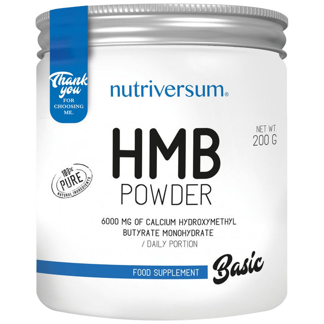 HMB Powder | 100% Pure - 200 грама  Nutriversum - Nutra Best Bulgaria
