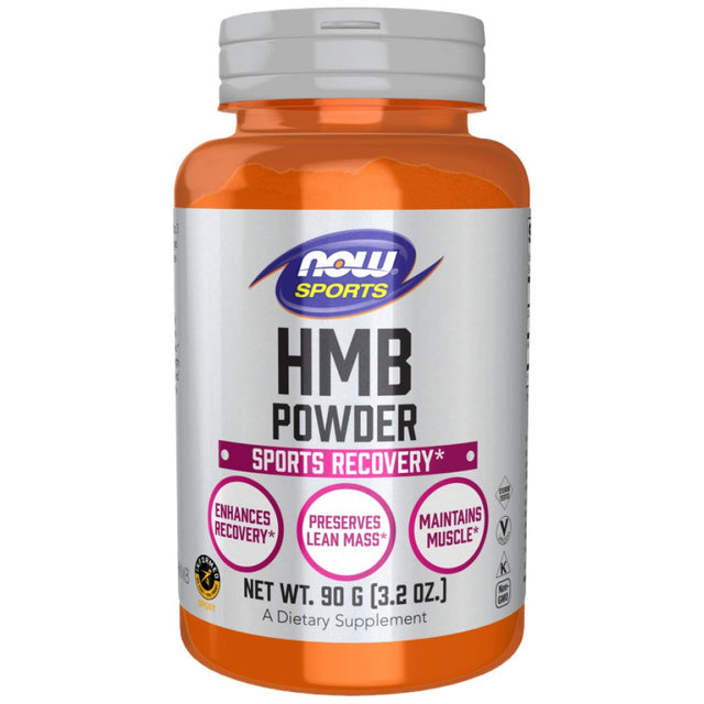 HMB Powder - 90 грама  NOW Foods - Nutra Best Bulgaria