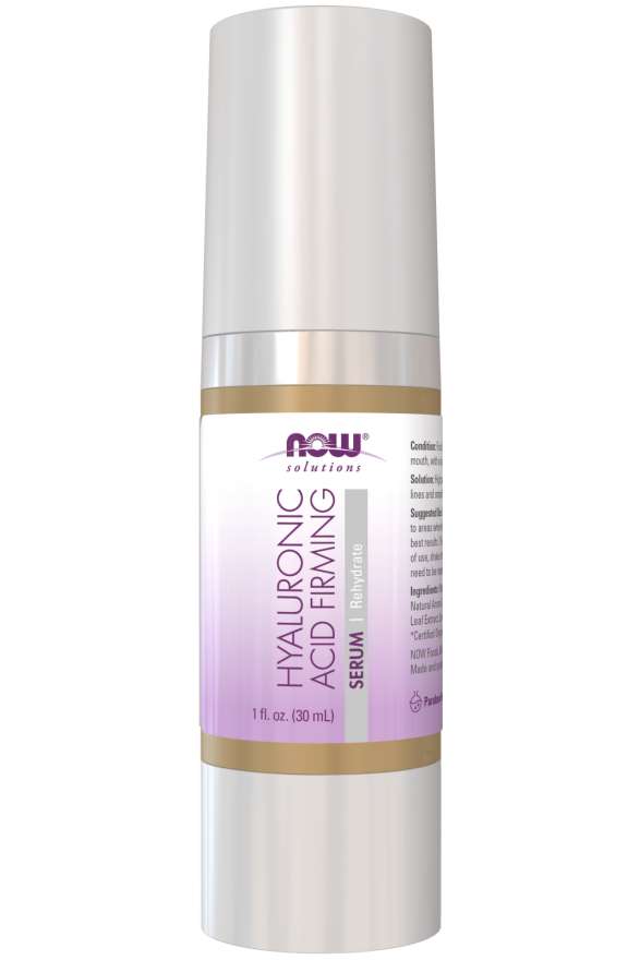 Стягащ серум с хиалуронова киселина - HYALURONIC ACID FIRMING SERUM - 59 ml  NOW Foods - Nutra Best Bulgaria
