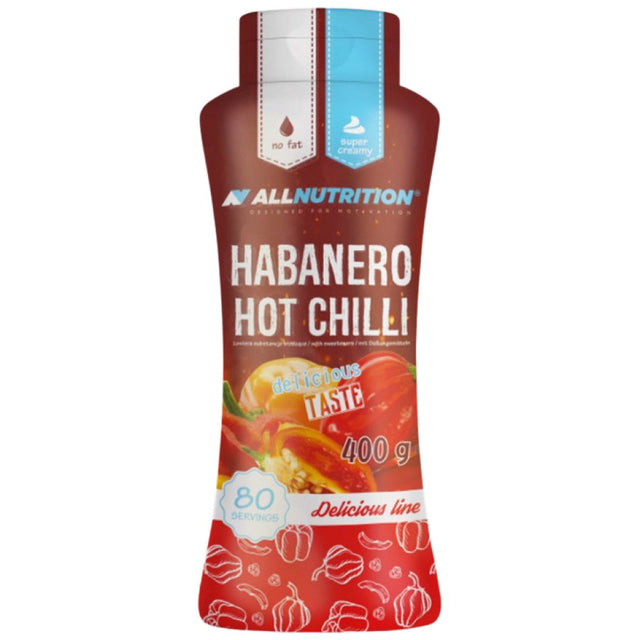 Habanero Hot Chilli Sauce | Low Calorie - 400 мл  AllNutrition - Nutra Best Bulgaria