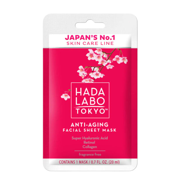 Hada Labo Tokyo, Hada Labo, Hyaluronic Acid & Collagen, Anti-Aging, Sheet Mask, Face, Day, 20 ml  Hada Labo Tokyo - Nutra Best Bulgaria