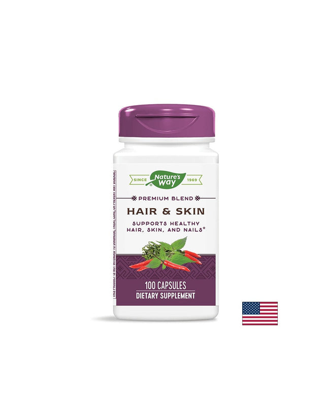 Hair & Skin 600 mg - 100 капсули  Nature’s Way - Nutra Best Bulgaria