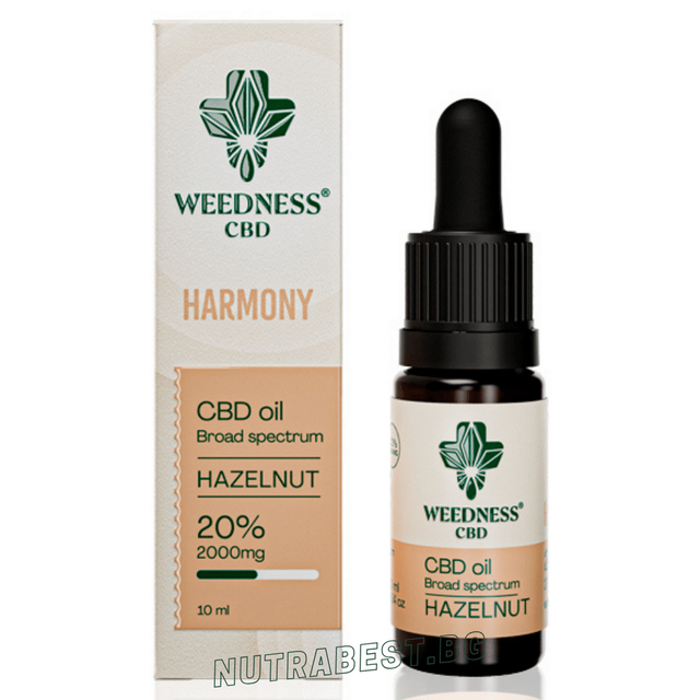 Harmony СБД масло 20% /2000 мг/ Лешник (10ml) Weedness СБД  Weedness - Nutra Best Bulgaria