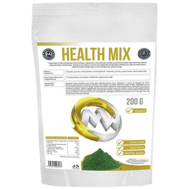 Health Mix Vegan | with Chlorella, Spirulina and Barley - 200 грама  MAXXWIN - Nutra Best Bulgaria