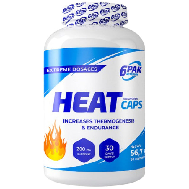 Heat Caps - 90 капсули  6PAK Nutrition - Nutra Best Bulgaria