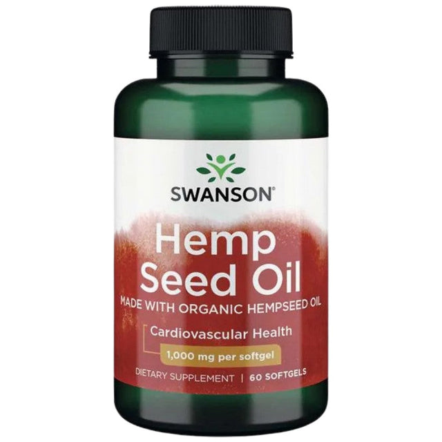 Hemp Seed Oil 1000 mg 60 Гел капсули  Swanson - Nutra Best Bulgaria