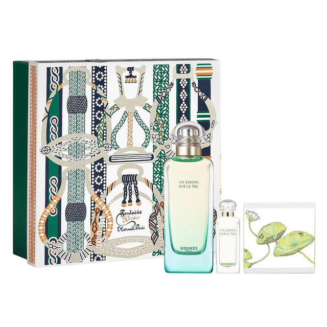 Hermes - Hermes Un Jardin Sur Le Nil Gift Set EDT 100ml, Solid Soap 50g and Mini EDT 7.5ml - 100ml  HERMÈS - Nutra Best Bulgaria