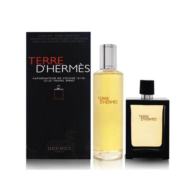 Hermes - Terre D'Hermes Pure Perfume Gift Set Perfume 30 ml refill + Terre D'Hermes Pure Perfume 125 ml - 30ml  HERMÈS - Nutra Best Bulgaria