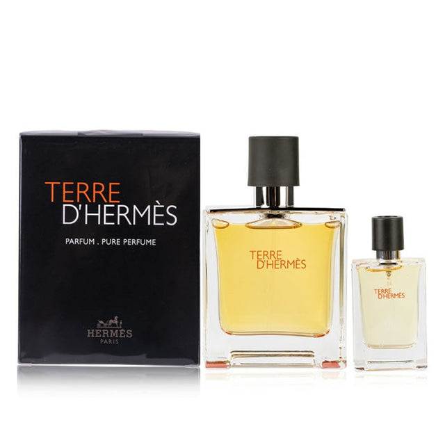 Hermes - Terre D'Hermes Pure Perfume Gift set Parfum 75 ml and miniature 12.5 ml - 75ml  HERMÈS - Nutra Best Bulgaria