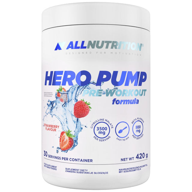 Hero Pump | Stim-Free Pre-Workout Formula - 420 грама  AllNutrition - Nutra Best Bulgaria