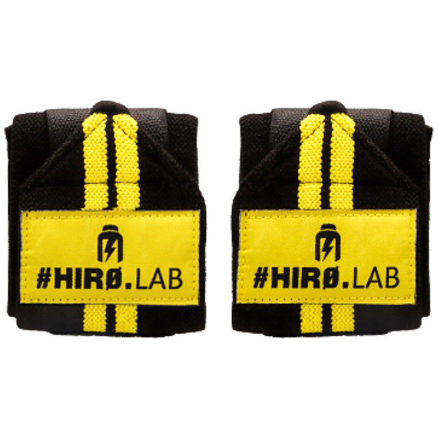 Hero Wrist Wraps | Black & Yellow  Hero.Lab - Nutra Best Bulgaria
