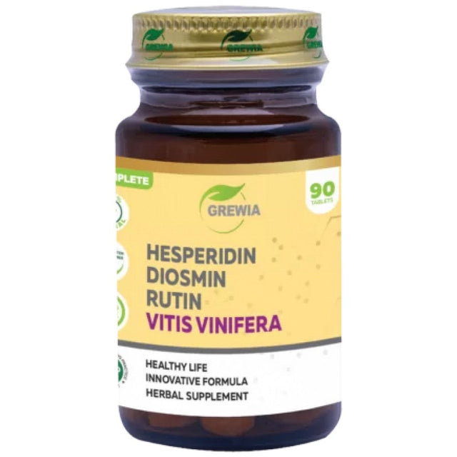 Hesperidin, Diosmin, Rutin & Vitis Vinifera - 90 Таблетки  Grewia - Nutra Best Bulgaria